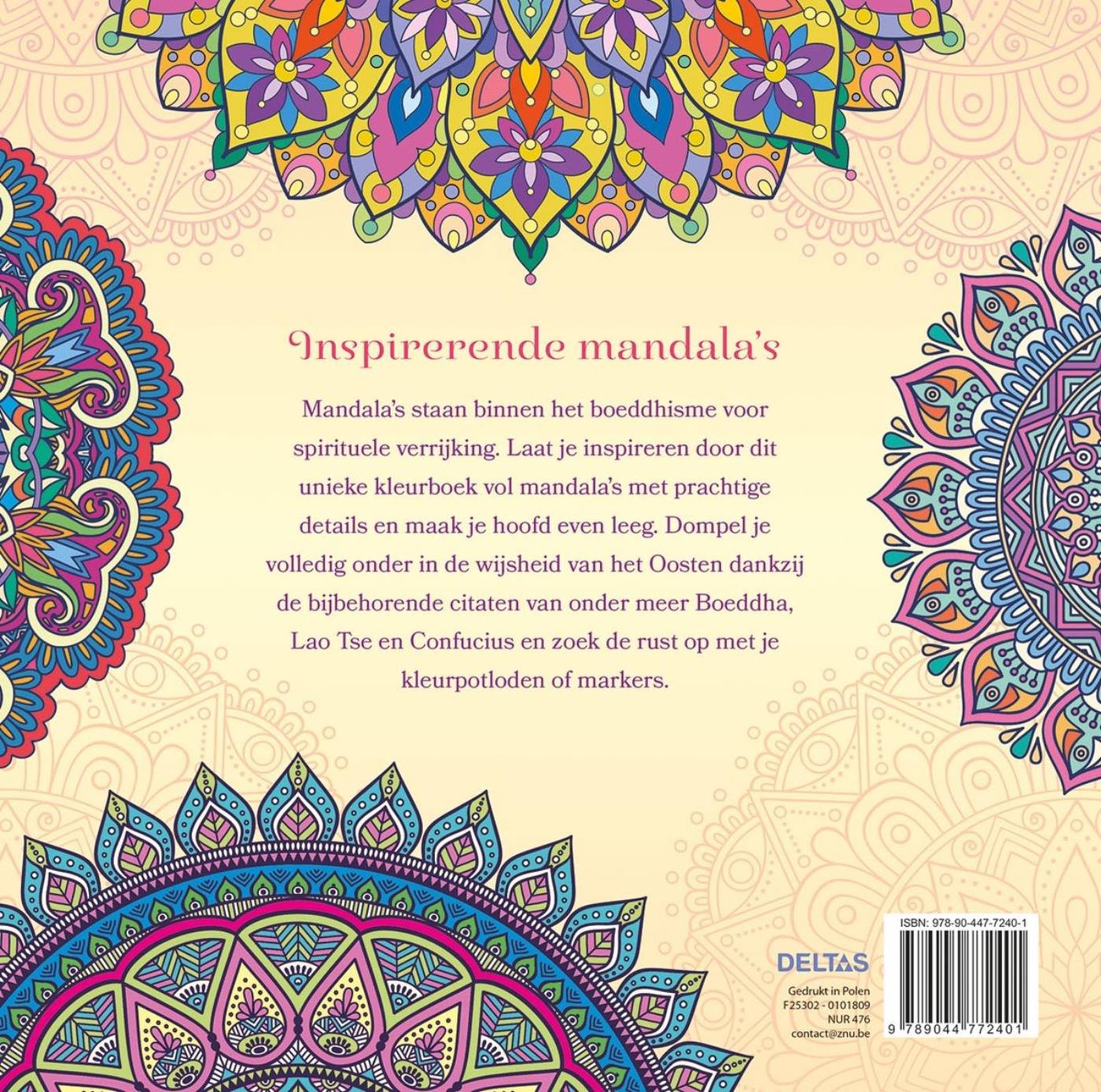 Coloriage mandala Deltas pour adultes