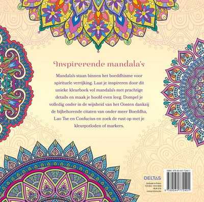 Coloriage mandala Deltas pour adultes