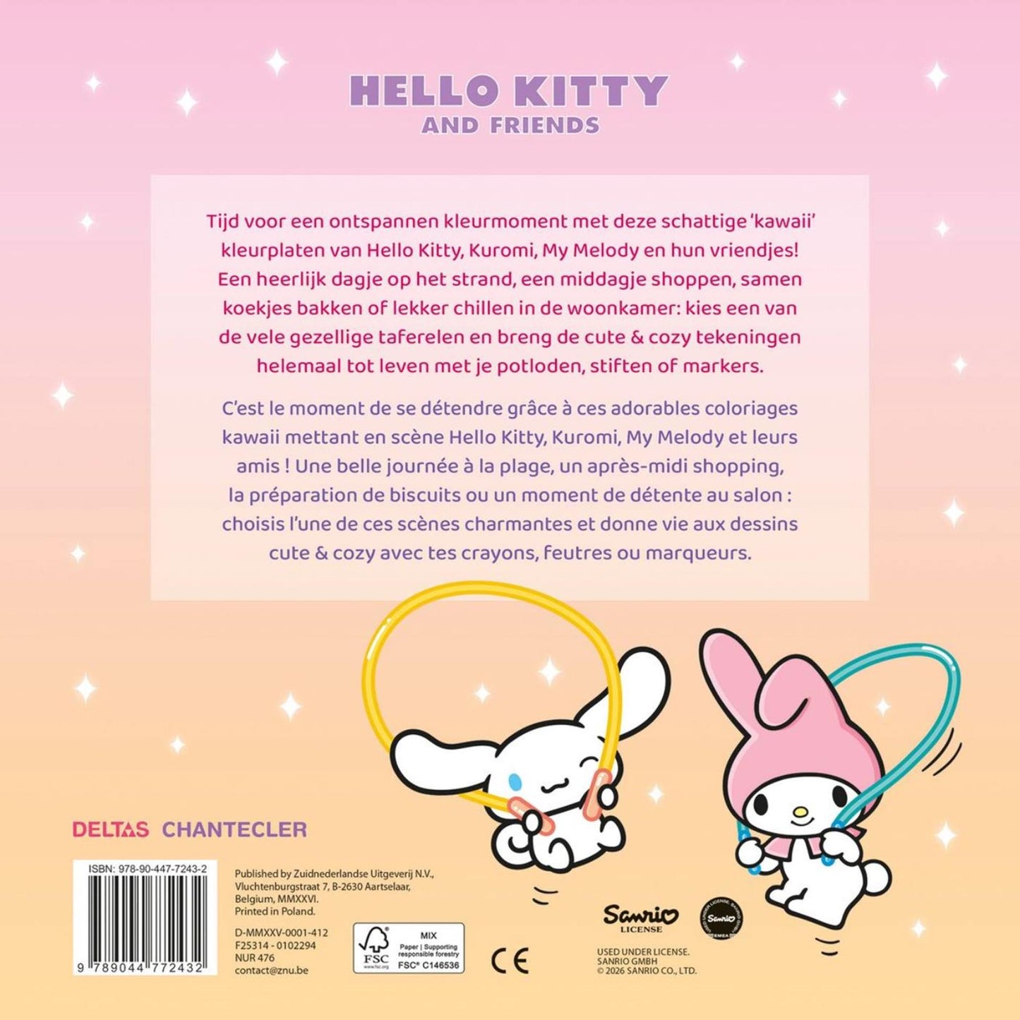 Deltas Hello Kitty et ses amis, jolie couleur confortable