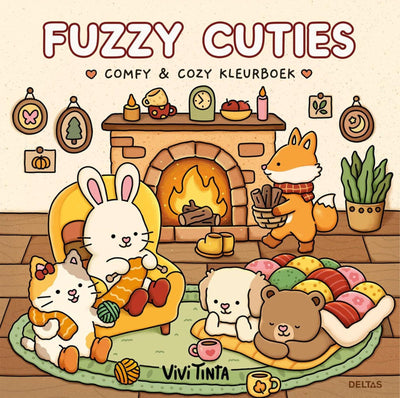 Livre de coloriage mignon et confortable Deltas Fuzzy Cuties