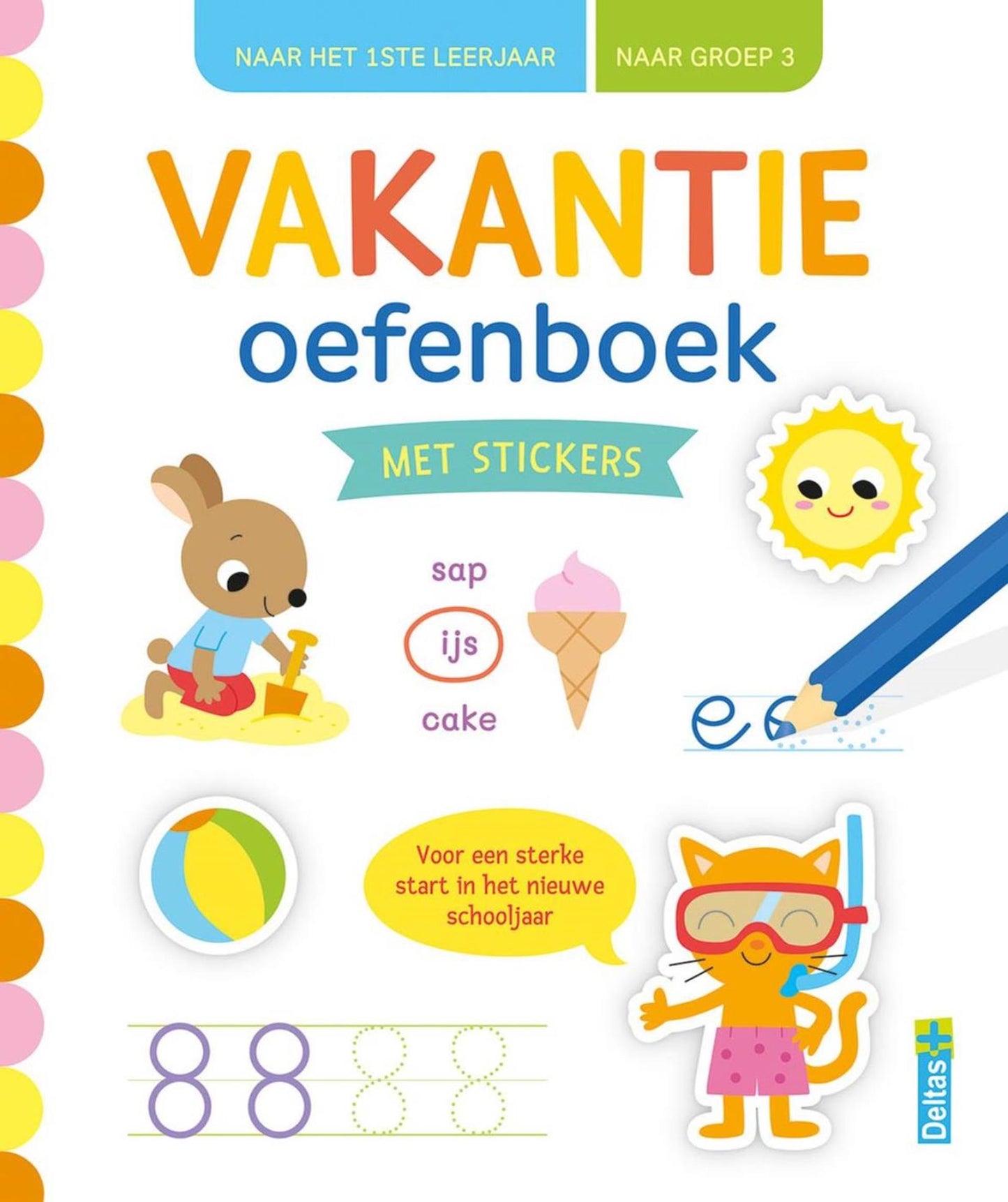 Cahier de vacances Deltas avec autocollants groupe 3