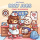 Livre de coloriage confortable Deltas Cozy Jobs - Jade Summer