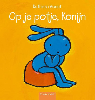 Maison de livre centrale sur votre pot, lapin