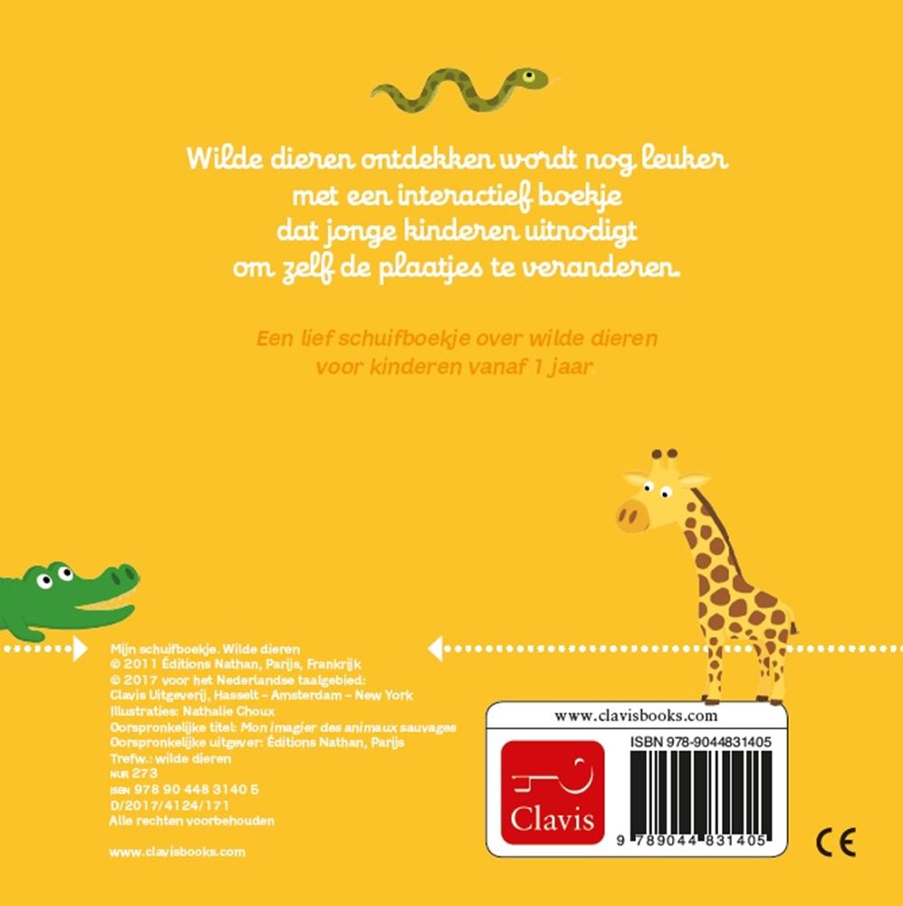 Mon livre coulissant : animaux sauvages (carton)