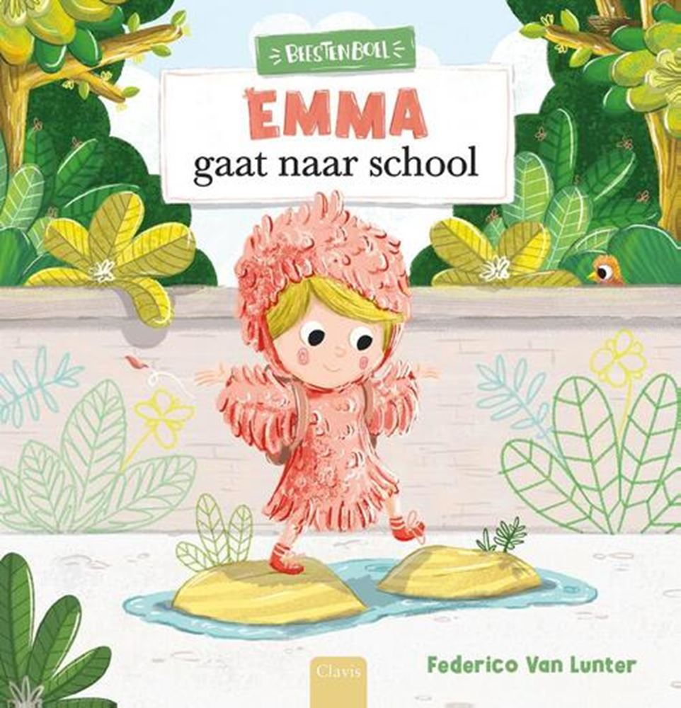 Emma va à l'école. 3+