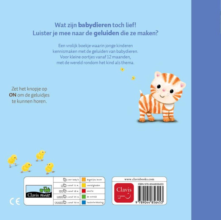 Livre sonore : bébés animaux. (nouveau) 1+