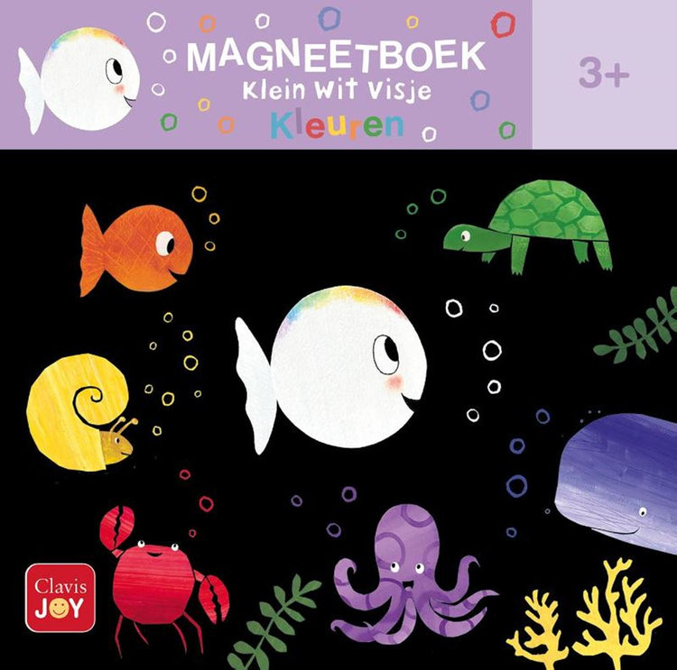 Livre magnétique petit poisson blanc. 3+
