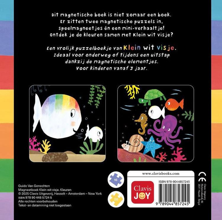 Livre magnétique petit poisson blanc. 3+