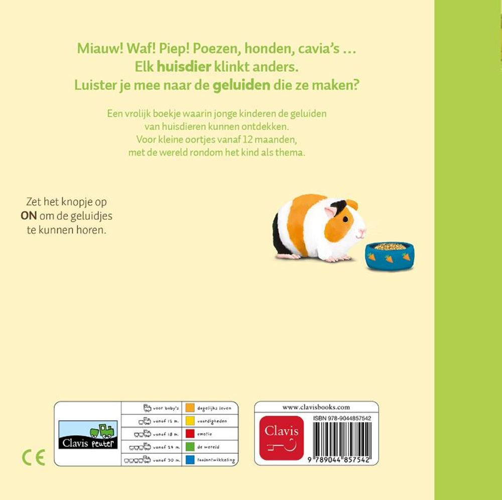 Livre sonore : animaux de compagnie. 1+