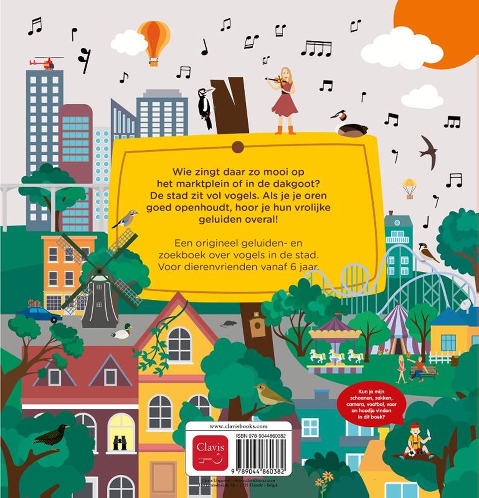 Livre sonore : les oiseaux dans la ville 6+