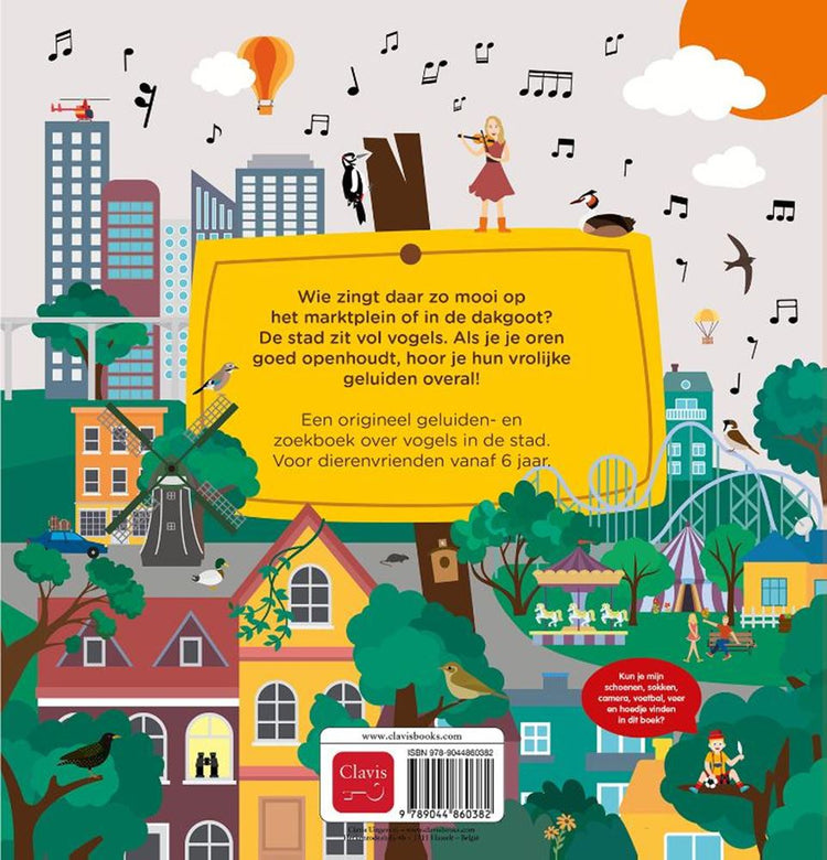 Livre sonore : les oiseaux dans la ville 6+
