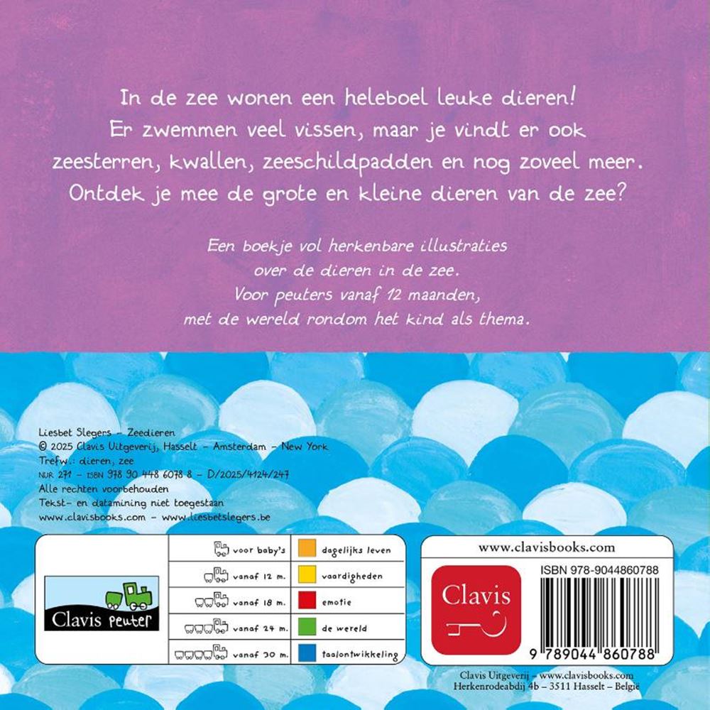 Livre cartonné : animaux marins 1+