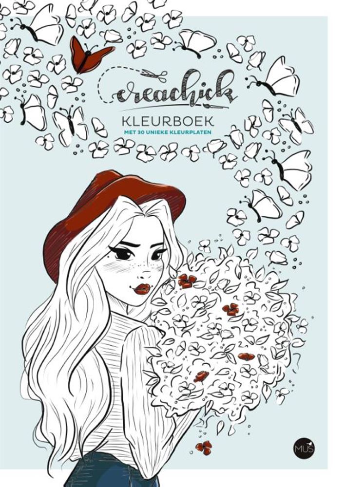 Livre de coloriage Kluitman Creachick avec 30 pages à colorier