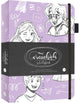 Kluitman creachick carnet de croquis lilas 21x15cm