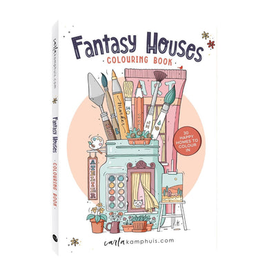 Kluitman Carla Kamphuis Fanasy maisons livre de coloriage