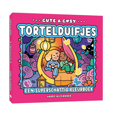 Kluitman - Livre de coloriage avec des tourtereaux douillets et mignons