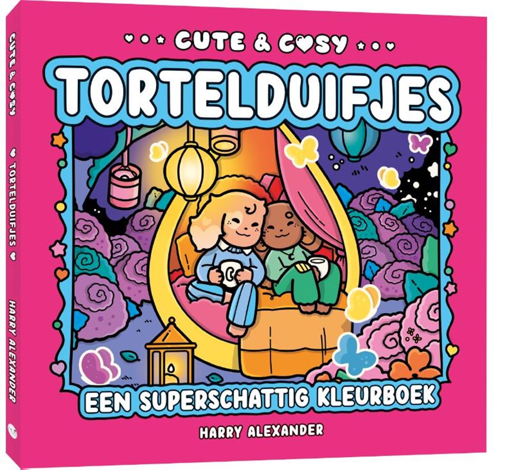 Kluitman - Livre de coloriage avec des tourtereaux douillets et mignons