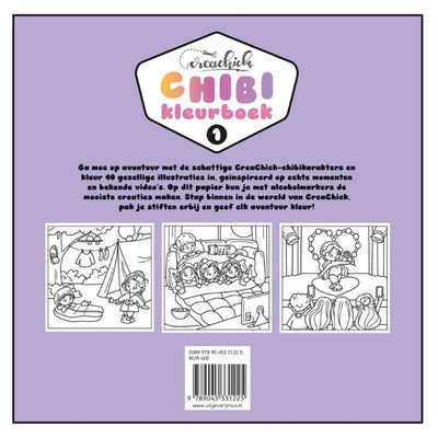 Kluitman Creachick Chibi livre de coloriage 1