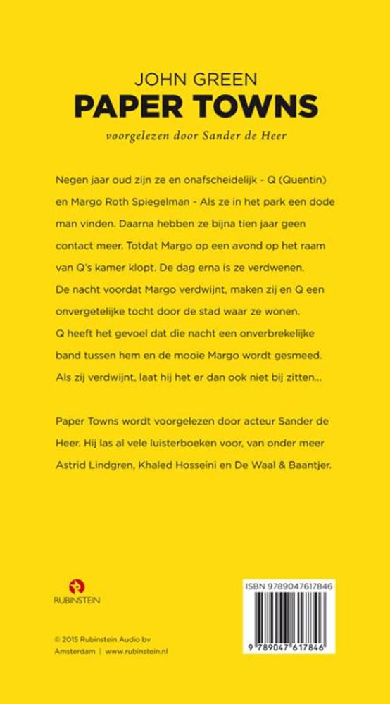 Lb : villes de papier (8cd). 14+