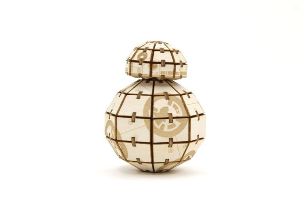 Livre de luxe Star Wars BB-8 avec modèle de construction en bois