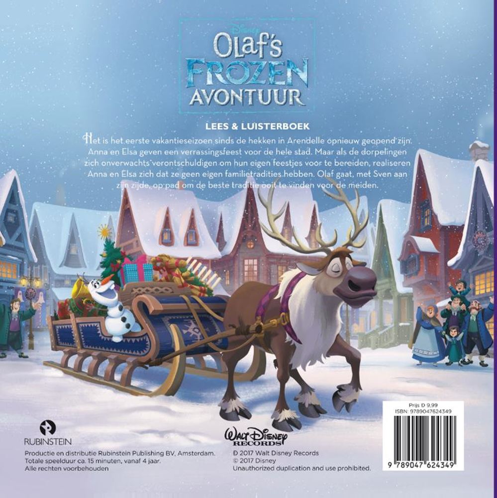 L'aventure glacée d'Olaf (livre + CD). 4+