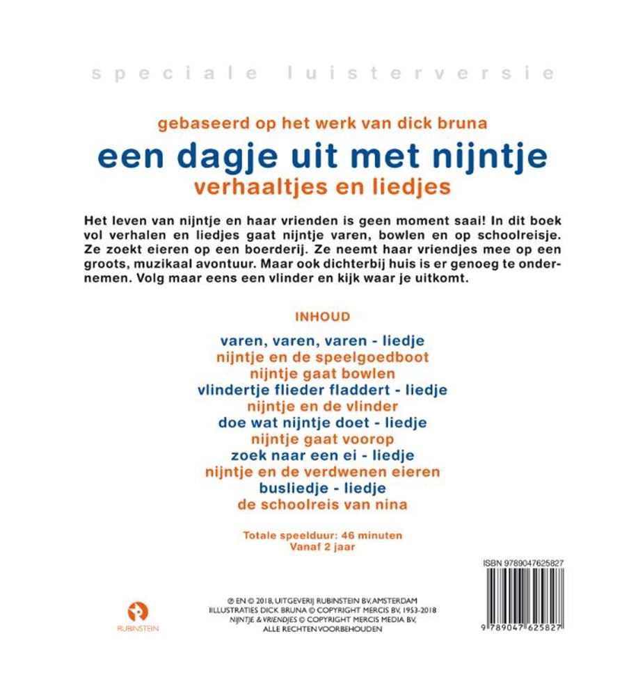 Une journée avec Miffy (livre=CD). 3+