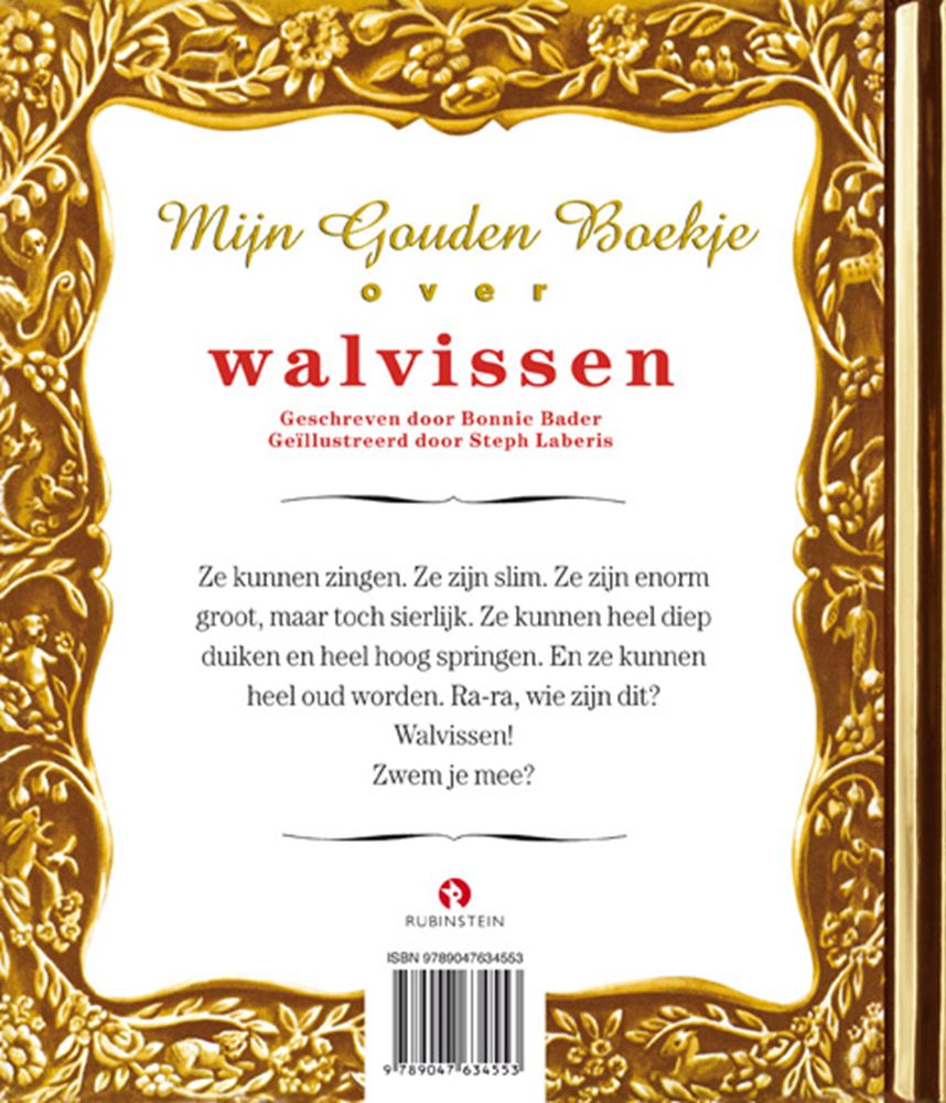 Mon livre d'or sur les baleines 4+