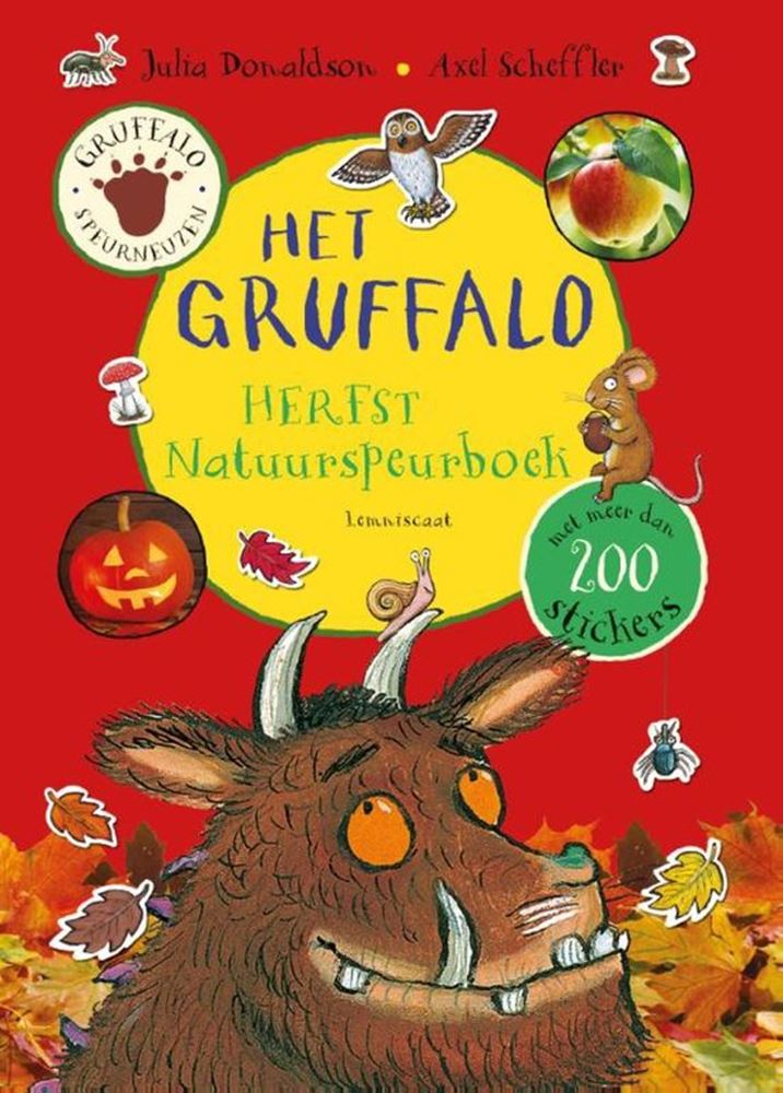 Maison centrale du livre Gruffalo livre de recherche sur la nature d'automne