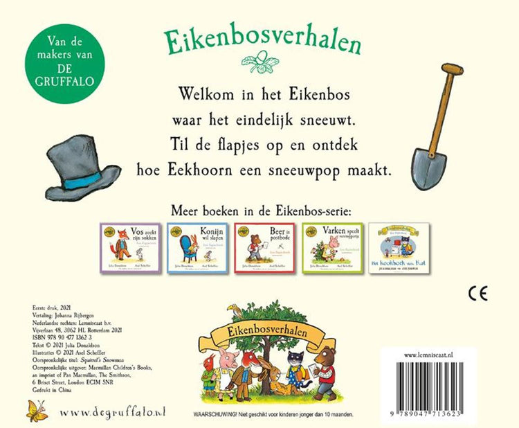 Flip book : bonhomme de neige écureuils. 2+