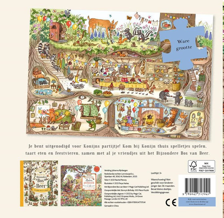 Puzzle de jeu de lapin. 6+