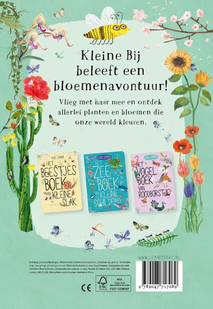 Boe en carton, livre de fleurs de la petite abeille.