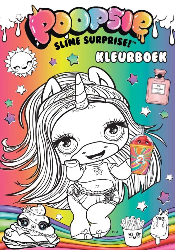 Livre de coloriage surprise Poopsie slime