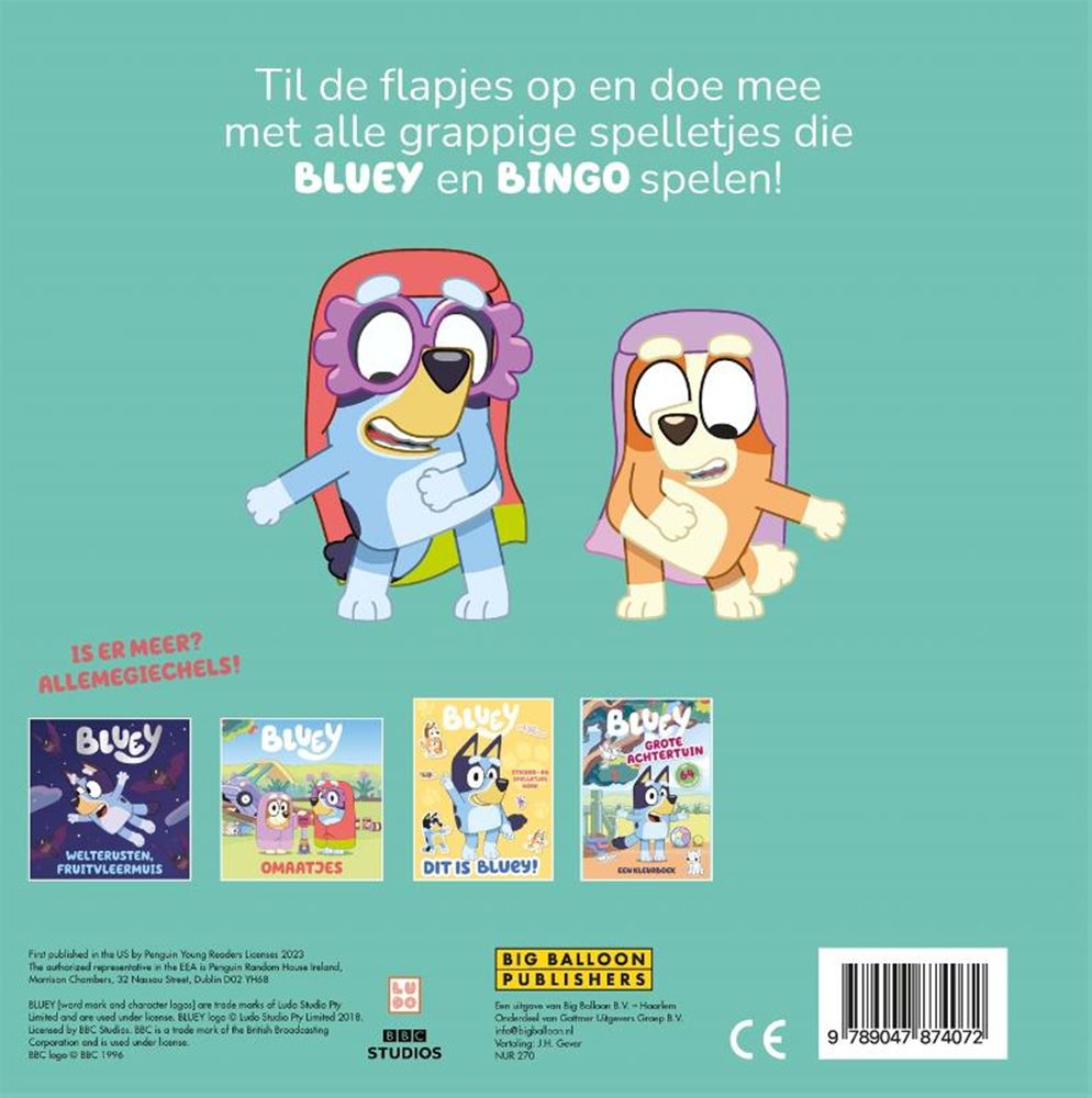 Bluey allons-nous jouer à un jeu? livre de fleuve