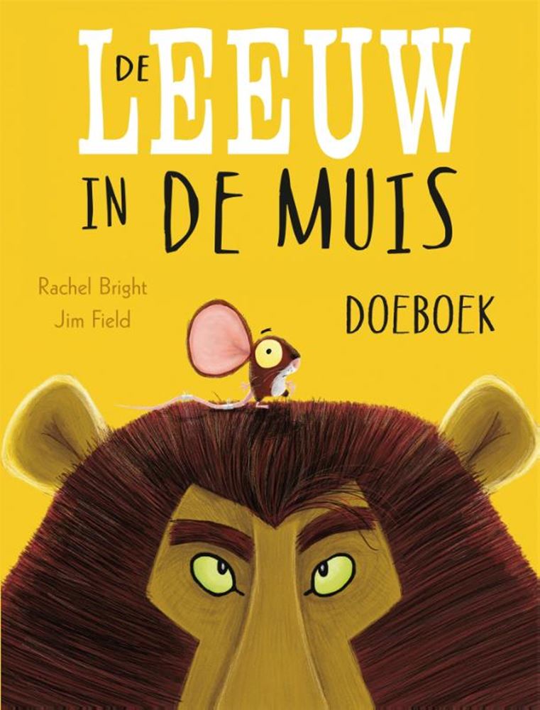 Le lion dans le livre d'activités de la souris 3+