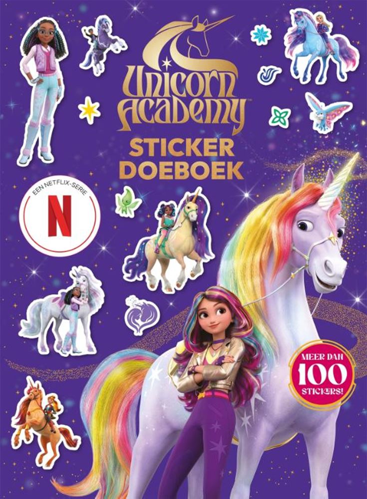 Livre Unicorn Academy Stickerboek Doeboek