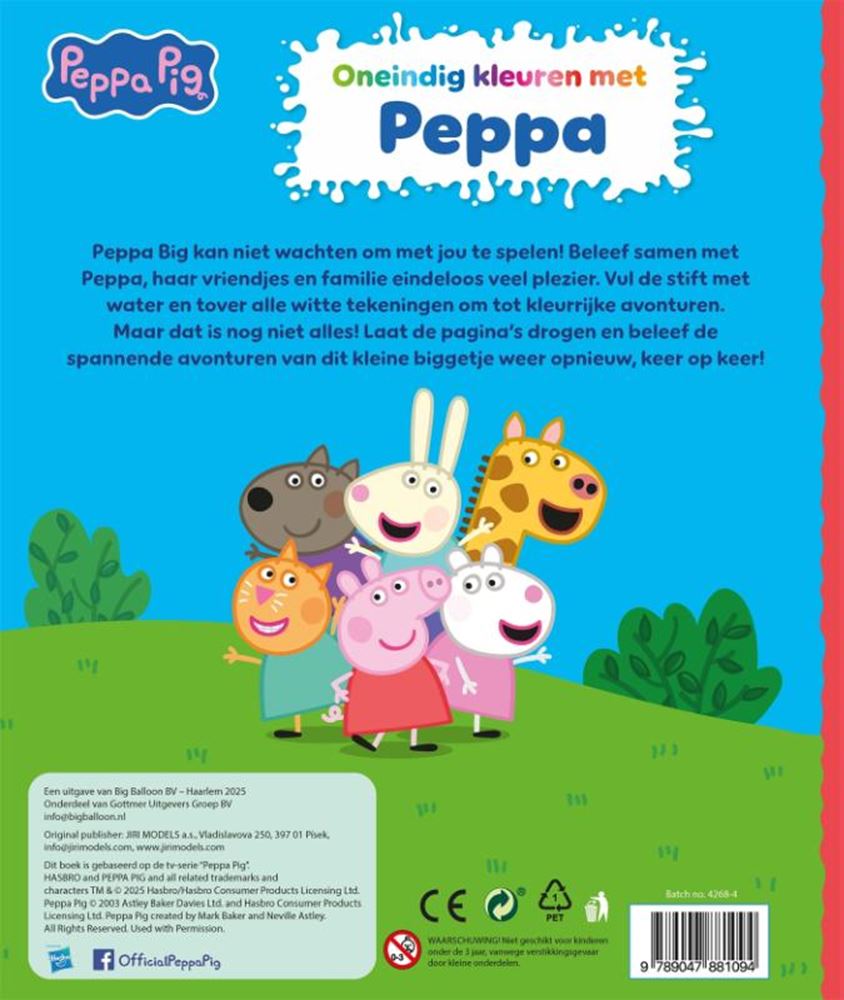 Les éditeurs Gottmer regroupent les couleurs infinies avec Peppa 3+