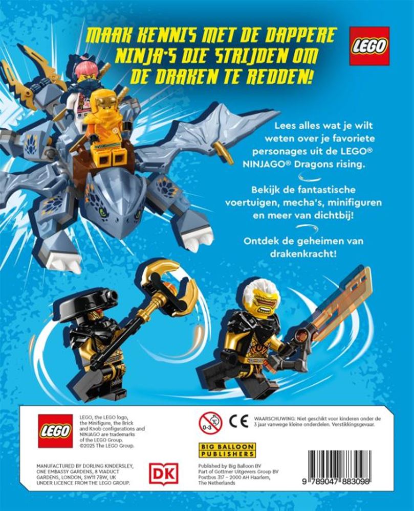 Gros ballon lego - dragons montants