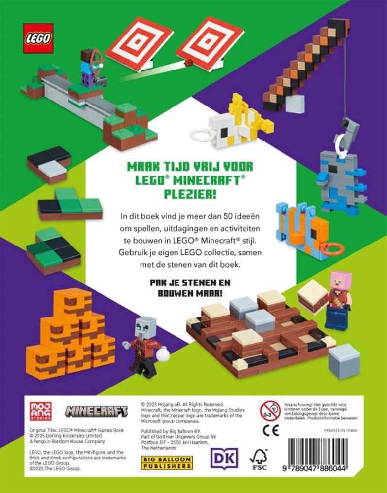 Livre de jeu LEGO Minecraft du groupe d'édition Gottmer