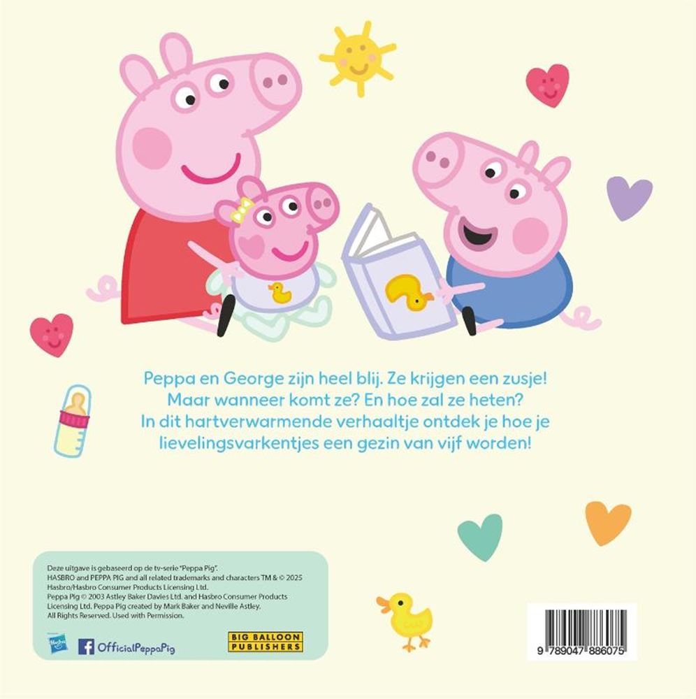 Livre d'images : Peppa a une sœur 3+