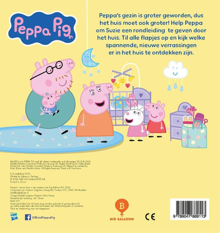 La nouvelle maison de Peppa. livre à rabat. 3+
