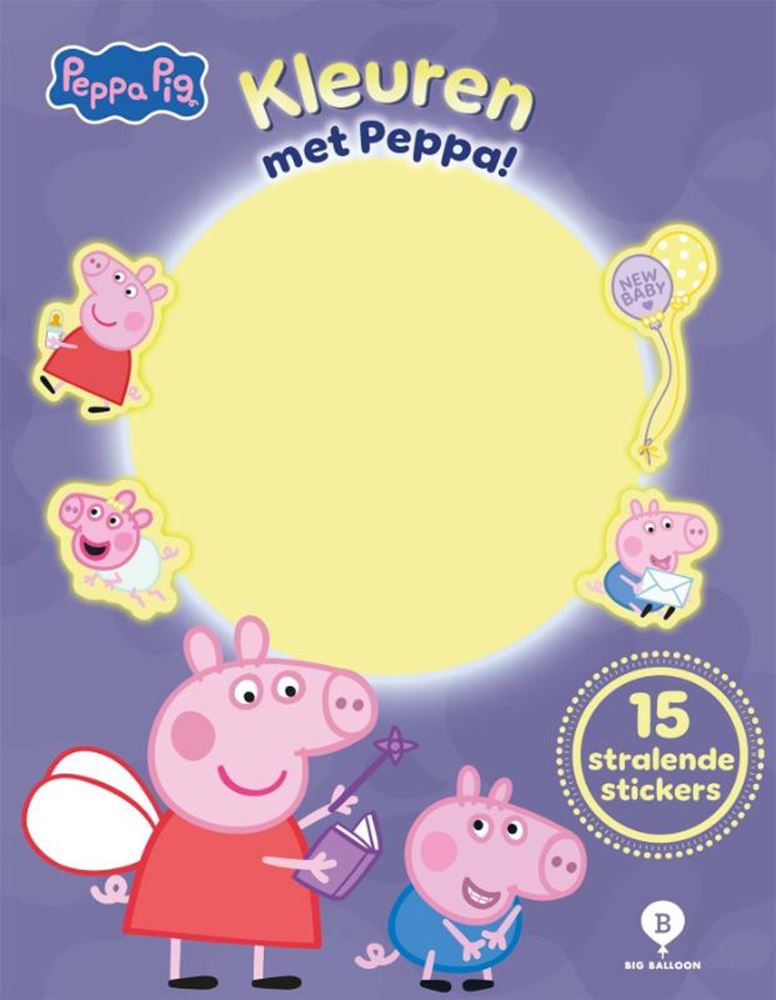 Couleur avec Peppa Pig qui brille dans le noir