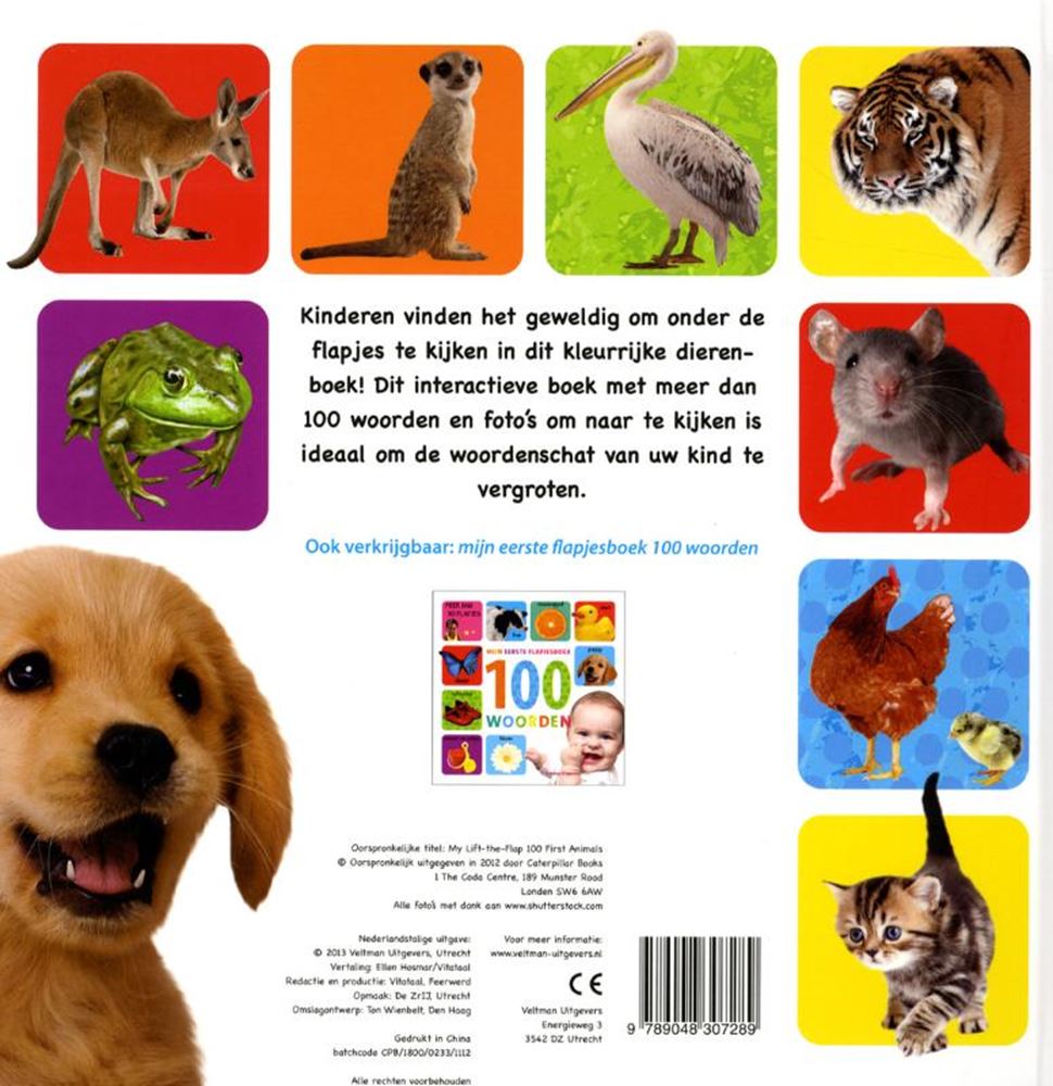 Mon premier livre à rabat 100 animaux