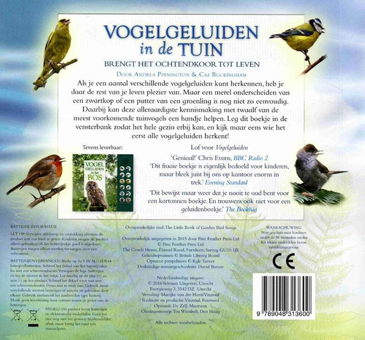 Bruits d'oiseaux dans le jardin (son). 6+