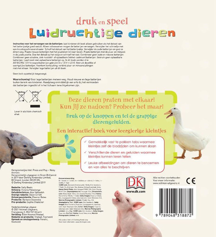 Livre sonore : animaux bruyants. 1+