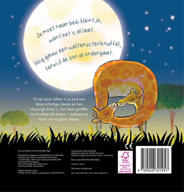 Livre cartonné : bonne nuit câlin 1+