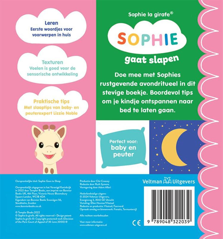 Sophie s'endort. livre cartonné. 0+
