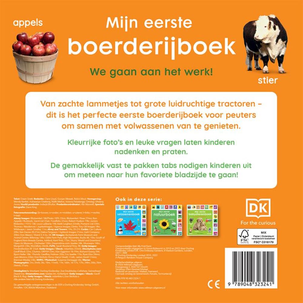 Livre cartonné mon premier livre de ferme 0+