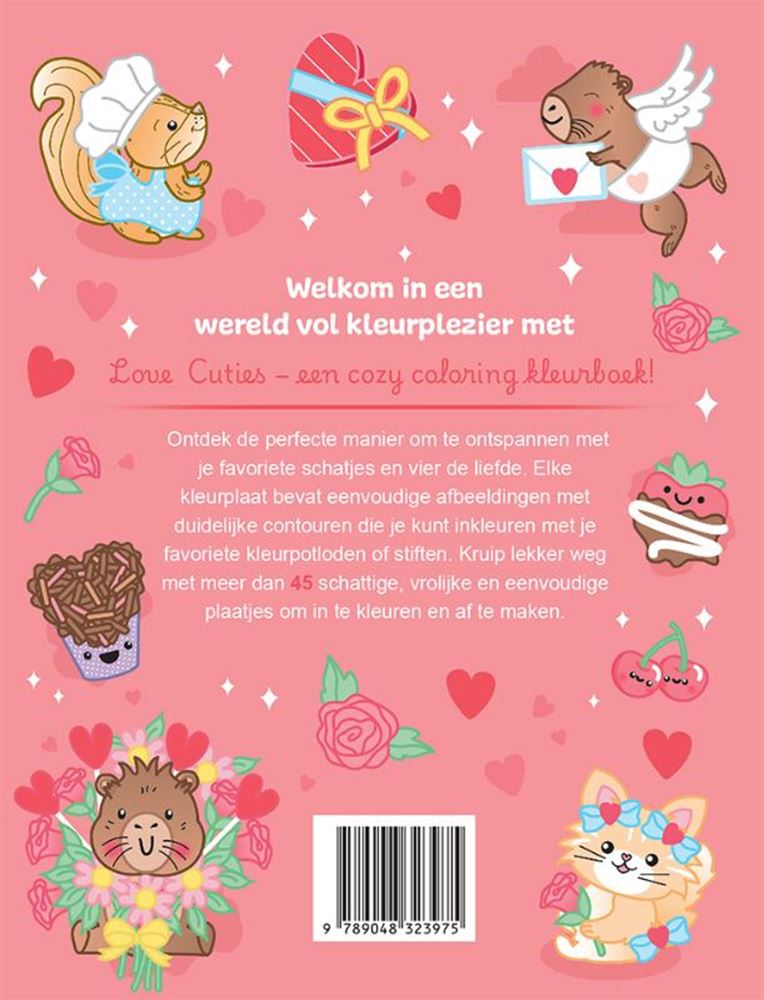 Love Cuties - livre de coloriage confortable 6+