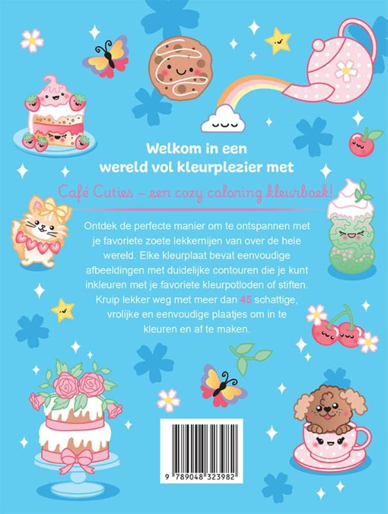 Café Cuties - livre de coloriage douillet 6+