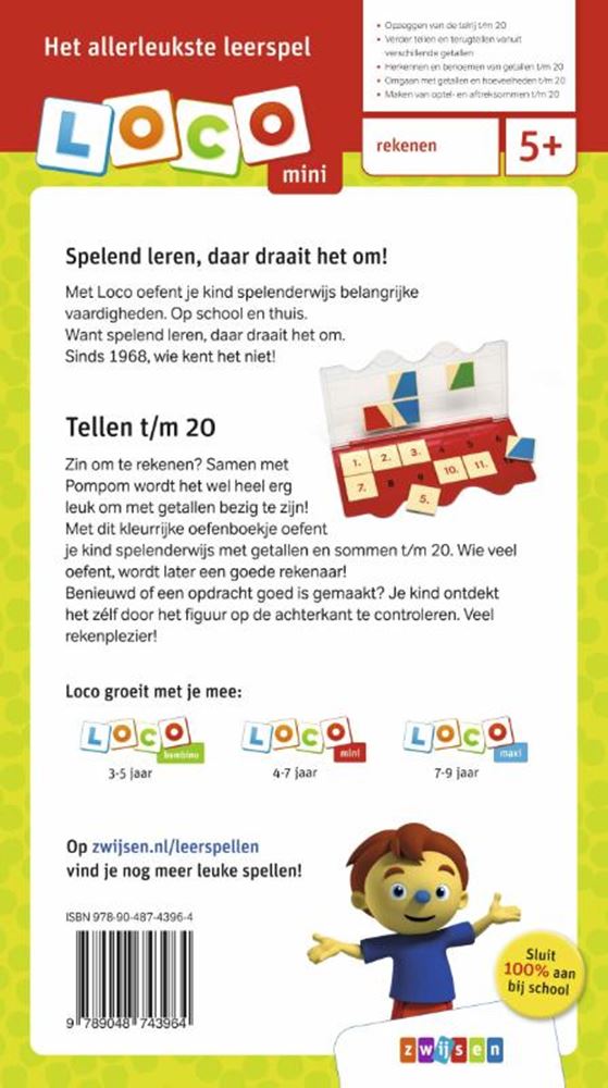 Mini Loco Rompompom - J'apprends à compter t m 20
